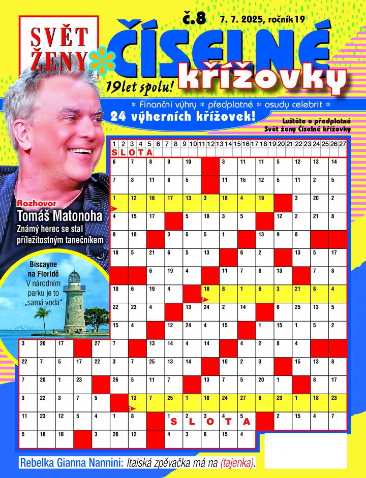 titulní strana časopisu Svět ženy číselné křížovky a jeho předplatné